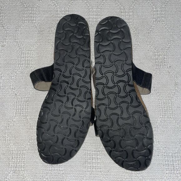 Naot Women’s Casual Slides Size 42 U.S. 11 M Black Silver Leather Beach Cruise - Picture 6 of 12